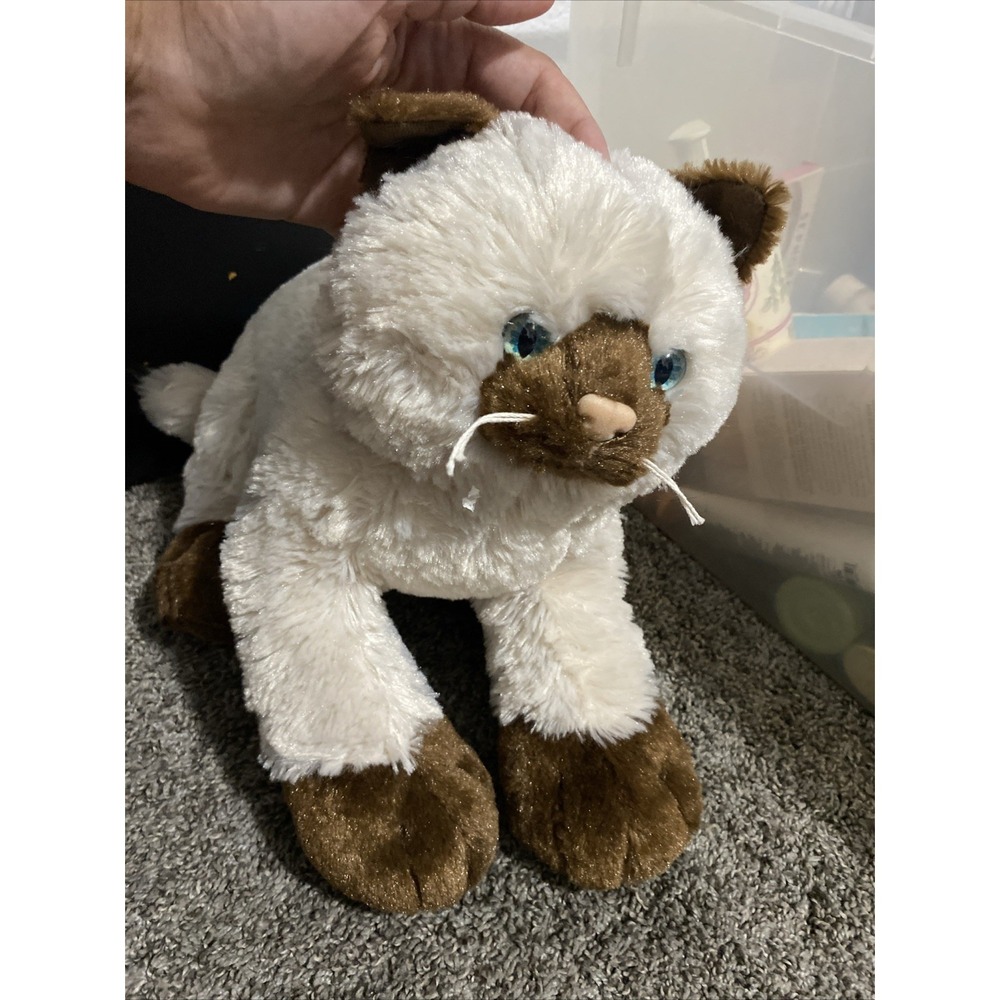Build A Bear Siamese Cat Promise Pet Plush Stuffed Animal Purrs